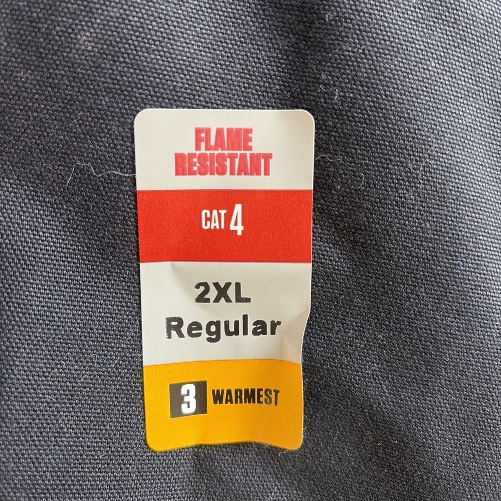 Carhartt Firm Duck Active Flame‎ Resistant Insulated Jacket Blk Cat4 OJ1621 2XL - Picture 3 of 11